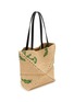 细节 - 点击放大 - LOEWE x PAULA's IBIZA - Puzzle Fold Raffia Leather Tote Bag