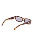模特儿示范图 - 点击放大 - PRADA - Tortoise Acetate Rectangle Sunglasses