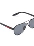 细节 - 点击放大 - PRADA - Metal Oval Sunglasses