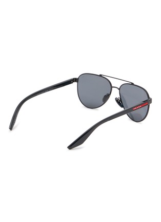 模特儿示范图 - 点击放大 - PRADA - Metal Oval Sunglasses