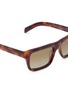 细节 - 点击放大 - PRADA - Tortoise Acetate Rectangle Sunglasses