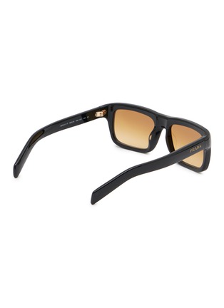 模特儿示范图 - 点击放大 - PRADA - Tortoise Acetate Rectangle Sunglasses