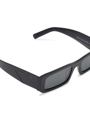 细节 - 点击放大 - PRADA - Acetate Rectangle Sunglasses