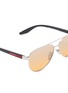细节 - 点击放大 - PRADA - Metal Oval Sunglasses