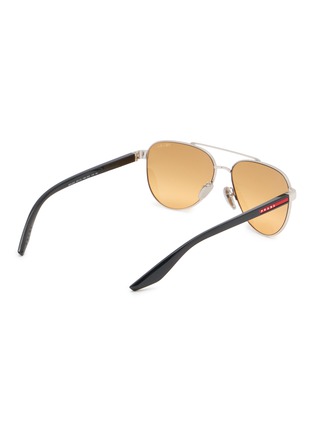 模特儿示范图 - 点击放大 - PRADA - Metal Oval Sunglasses