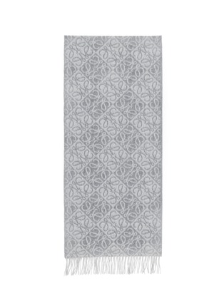细节 - 点击放大 - LOEWE - Anagram Wool Cashmere Scarf