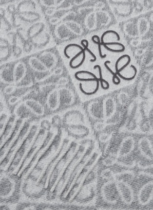 细节 - 点击放大 - LOEWE - Anagram Wool Cashmere Scarf
