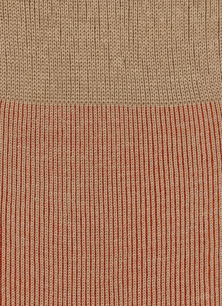 细节 - 点击放大 - FALKE - Striped Mid-Calf Dress Socks