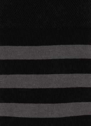 细节 - 点击放大 - FALKE - Striped Mid-Calf Dress Socks