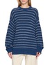 首图 - 点击放大 - THE ELDER STATESMAN - Thin Stripe Crew Neck Sweater