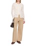 模特儿示范图 - 点击放大 - THE ELDER STATESMAN - Pointelle Fitted Cardigan