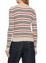 背面 - 点击放大 - THE ELDER STATESMAN - Libeccio Stripe Ribbed Knit Polo Top