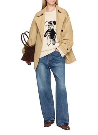 模特儿示范图 - 点击放大 - THE ELDER STATESMAN - Teddy Bear Knit Sweater