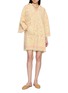 模特儿示范图 - 点击放大 - ZIMMERMANN - Solstice Fringed Logo Hooded Towel Mini Dress