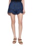 首图 - 点击放大 - ZIMMERMANN - Embroidered Cut Out Cotton Shorts