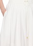  - ZIMMERMANN - Embroidered Cut Out Cotton Maxi Skirt
