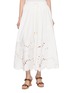 首图 - 点击放大 - ZIMMERMANN - Embroidered Cut Out Cotton Maxi Skirt