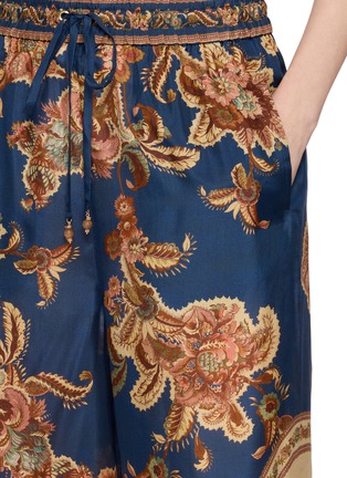  - ZIMMERMANN - Ornate Print Drawstring Wide Leg Pants