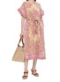 模特儿示范图 - 点击放大 - ZIMMERMANN - Aster Towelling Midi Dress