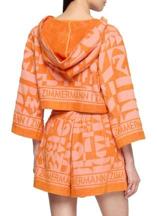 背面 - 点击放大 - ZIMMERMANN - Solstice Hooded Cotton Towelling Cropped Top