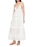 模特儿示范图 - 点击放大 - ZIMMERMANN - Solstice Tiered Cotton Midi Dress
