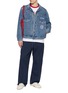 模特儿示范图 - 点击放大 - LEVI'S - X World Cup Standard Cotton Ringer T-shirt
