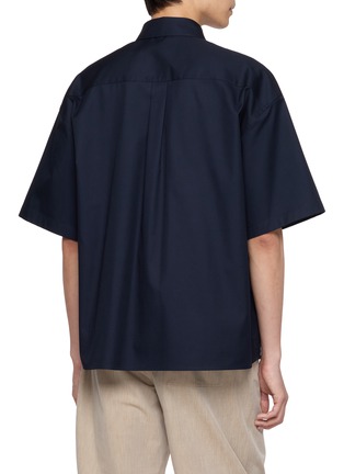 背面 - 点击放大 - LOEWE - Anagram Embroidered Cotton Twill Shirt