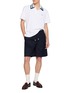 模特儿示范图 - 点击放大 - LOEWE - Layered Collar Polo Shirt