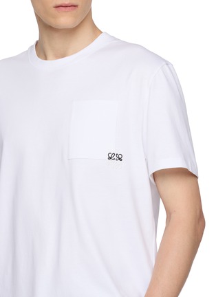  - LOEWE - ANAGRAM 刺绣口袋短袖 T 恤
