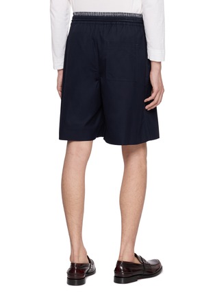 背面 - 点击放大 - LOEWE - Layered Waistband Anagram Brushed Cotton Twill Shorts