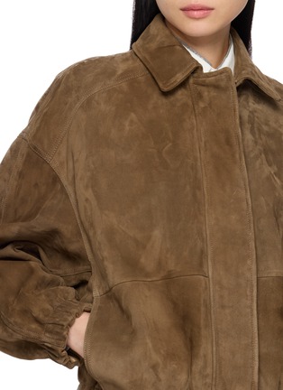  - BRUNELLO CUCINELLI - 翻领绒面皮夹克
