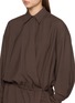  - BRUNELLO CUCINELLI - 衬衫领交叠裹身连衣裙