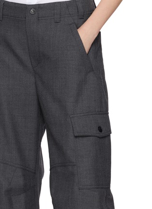  - BRUNELLO CUCINELLI - 格纹工装羊毛阔腿裤