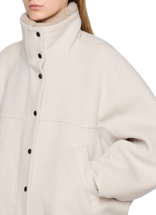  - BRUNELLO CUCINELLI - 毛绒领羊毛外套