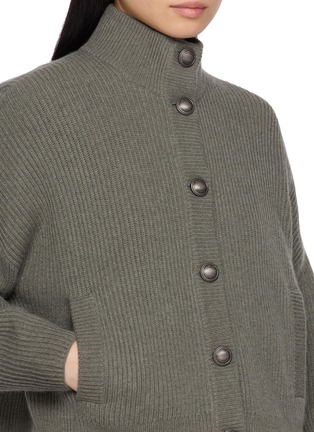  - BRUNELLO CUCINELLI - 立领罗纹羊绒开衫