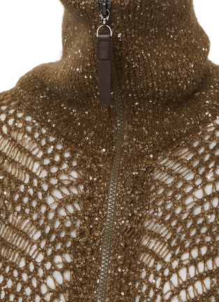 - BRUNELLO CUCINELLI - 亮片镂空针织开衫