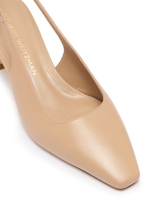 细节 - 点击放大 - STUART WEITZMAN - 50 Stassi Slingback Leather Pumps