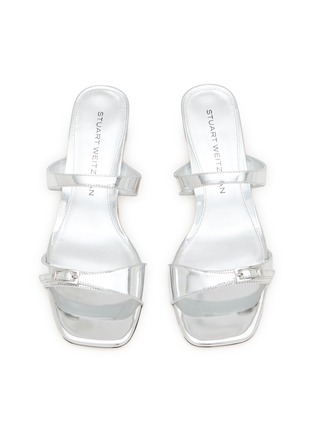 细节 - 点击放大 - STUART WEITZMAN - Baby Babette 40 Leather Heeled Sandals