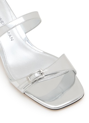细节 - 点击放大 - STUART WEITZMAN - Baby Babette 40 Leather Heeled Sandals