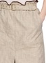  - EDITION - Ruffle Belted Waist Midi Skirt