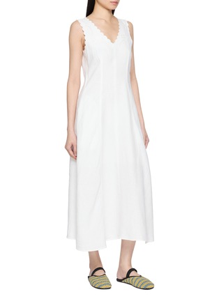 细节 - 点击放大 - EDITION - Layered Waist Linen Midi Dress