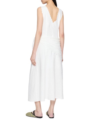 背面 - 点击放大 - EDITION - Layered Waist Linen Midi Dress