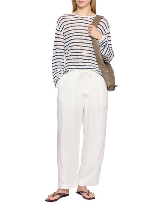 模特儿示范图 - 点击放大 - EDITION - Striped Knitted Top
