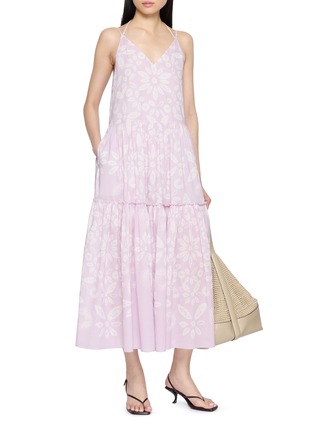 模特儿示范图 - 点击放大 - EDITION - Tie Drawstring Vacation Midi Dress