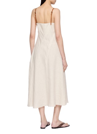 背面 - 点击放大 - EDITION - Leather Shoulder Strap Midi Dress