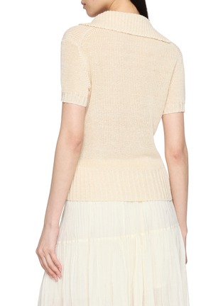 背面 - 点击放大 - EDITION - V-neck Knitted Polo Shirt