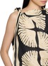 - EDITION - Sleeveless Scarf Knotted Printed Top