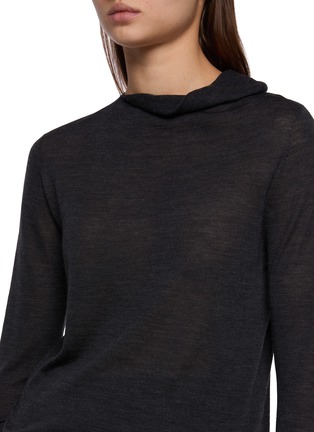  - CARVEN - 垂荡堆领长袖针织衫