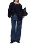 模特儿示范图 - 点击放大 - CARVEN - Fringed Double Breasted Cropped Jacket