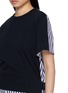  - SACAI - 拼接系带连衣裙
